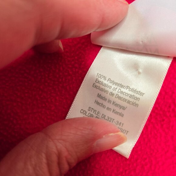 Danskin Now Women's Plus Size 2X 20 Pink Black Long Sleeve Hoodie Full Zip - Picture 5 of 10